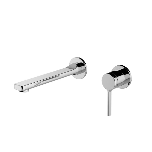 In-Wall Double-Hole Faucet in Chrome Finish for Bathroom (2126)
