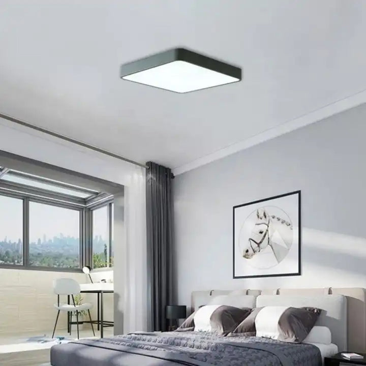 Square LED Ceiling Lamp/Lights (Silver)