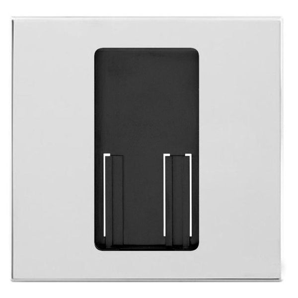 Lutron RA2 Faceplate Single Opening Metal Bright Chrome