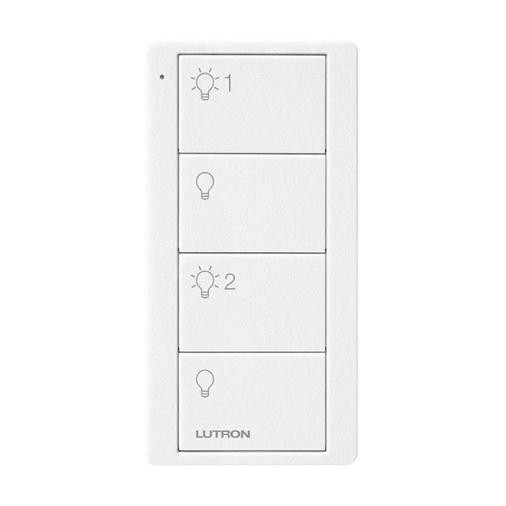 Lutron PM2-4B-TAW-L21：4 Button Group Light Arctic White