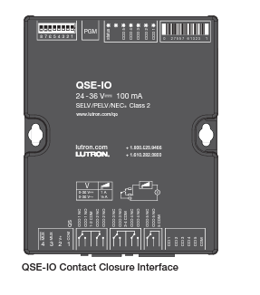 Lutron QSE-IO Control Interface GRAFIK EYE QSE IO INTERF-QSE-IO