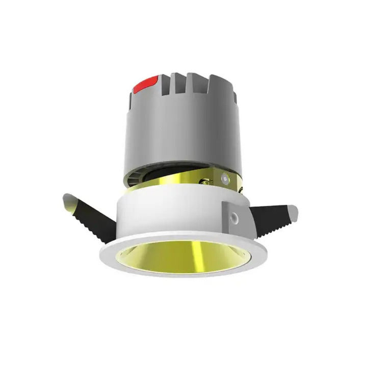 Adjustable Embedded Spotlight Anti-Glare Recessed COB Light (yellow)