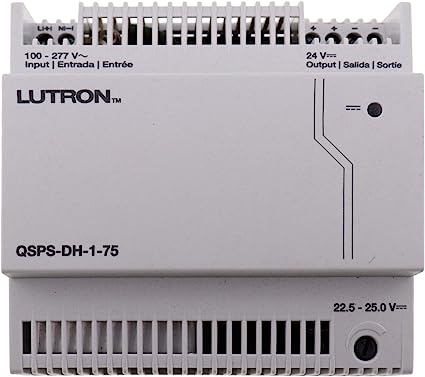Lutron Singapore HomeWorks QS Power Supply:1 Output, 24v Din-rail