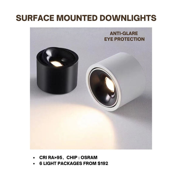 surface wall mounted downlight packages