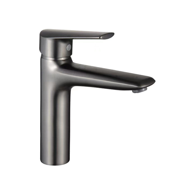 Elegant Pull Faucet in Gun Ash Finish for Bathroom (S-209G)