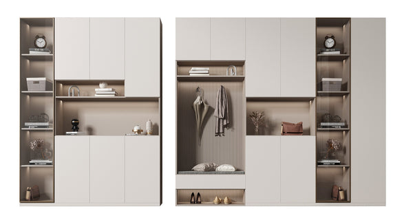 Under Wardrobe Luxury Modern Shoe Cabinet/Storage with Open Shelve