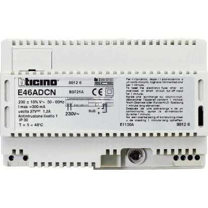 Legrand Bticino- Power supply - input 230 Vac, output 27 Vdc SELV - 8 DIN modules.