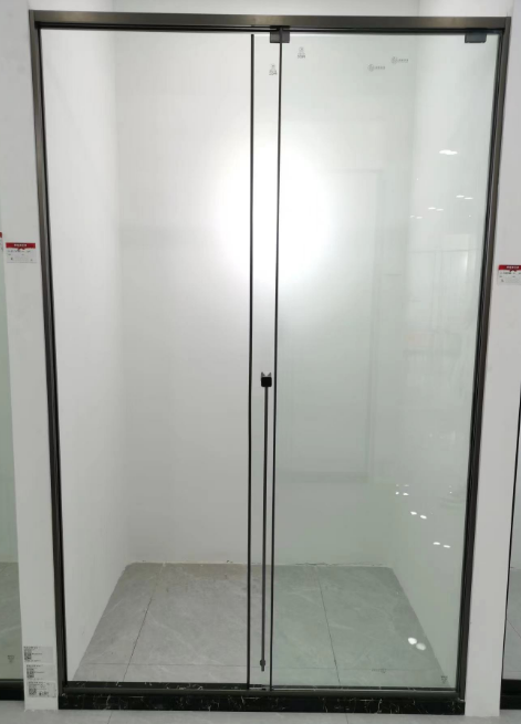 Stainless steel shower screen with double sliding doors (S-97Y21)