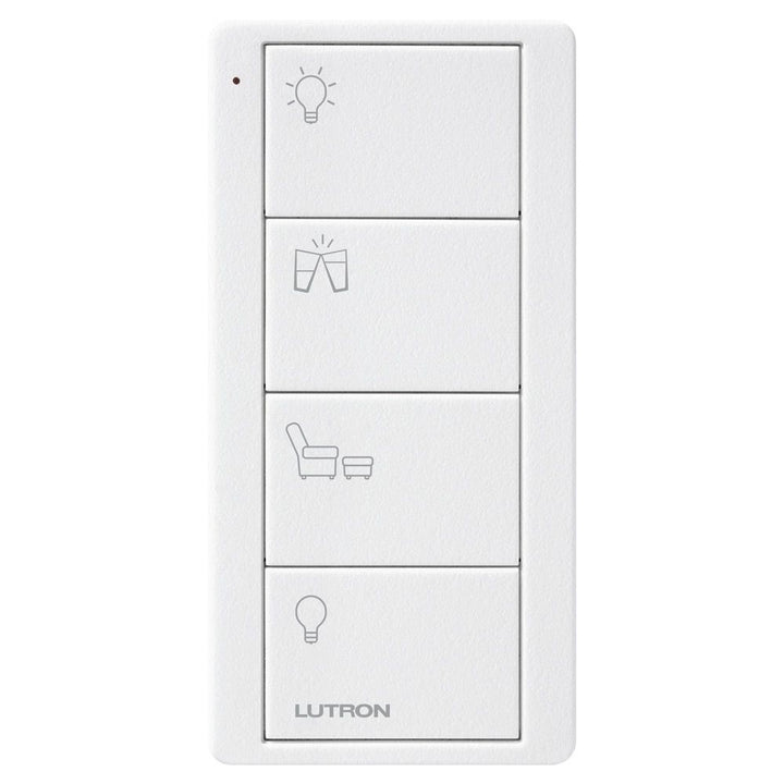 Lutron PM2-4B-TAW-P03：4 Button Arctic White Any Room Scene