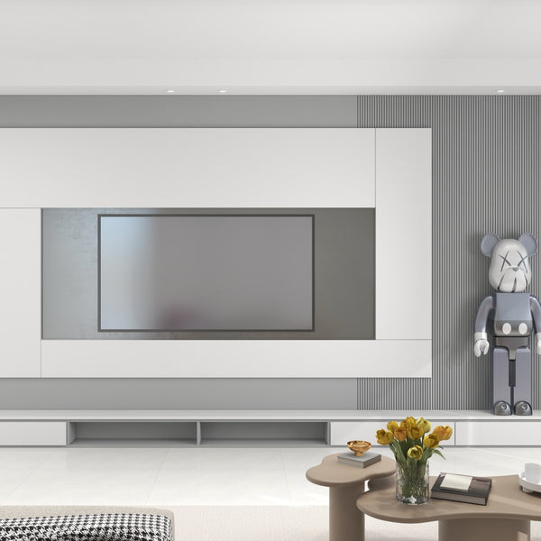 Nordic Harmony TV Cabinet Design in Scandinavian Style